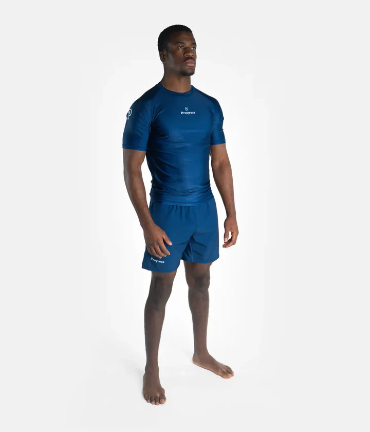 Rashguard Progress Academy Navy Manga Corta