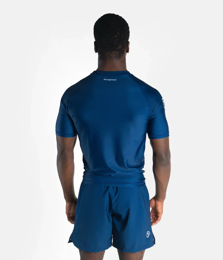 Rashguard Progress Academy Navy Manga Corta