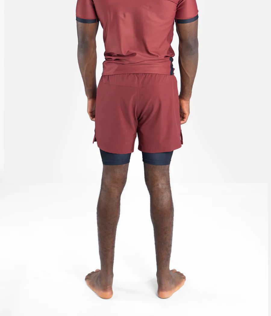 Pantaloneta Progress Academy + Hybrid Maroon