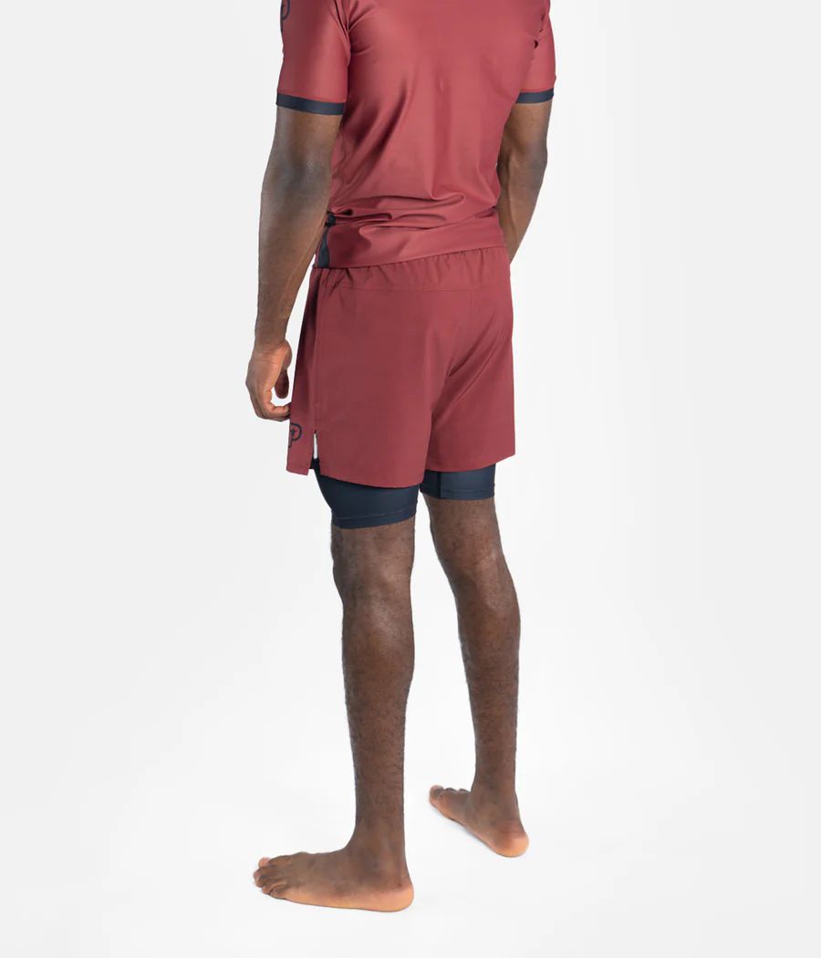 Pantaloneta Progress Academy + Hybrid Maroon