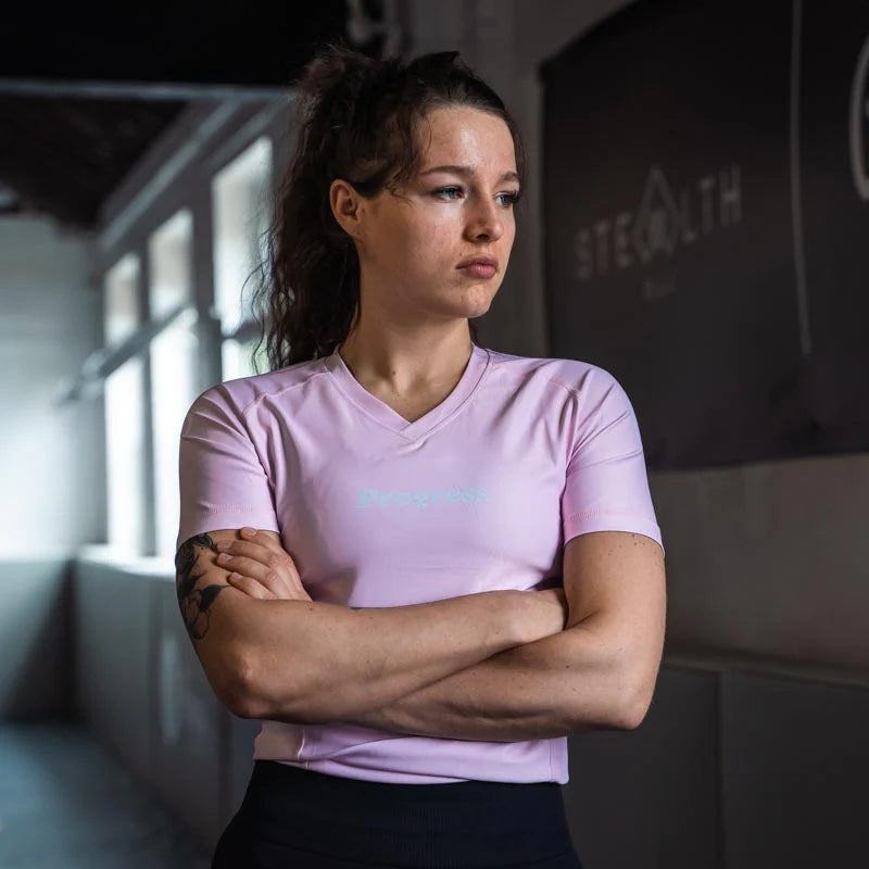 Rashguard de Mujer Progress Academy + Pink