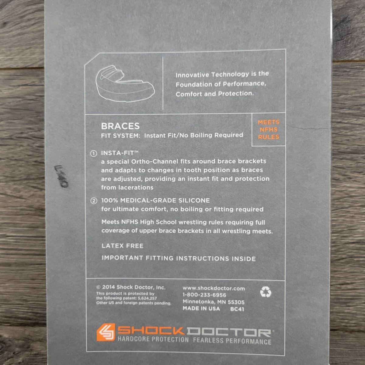 Protector Bucal para Frenillos Shock Doctor Rosado