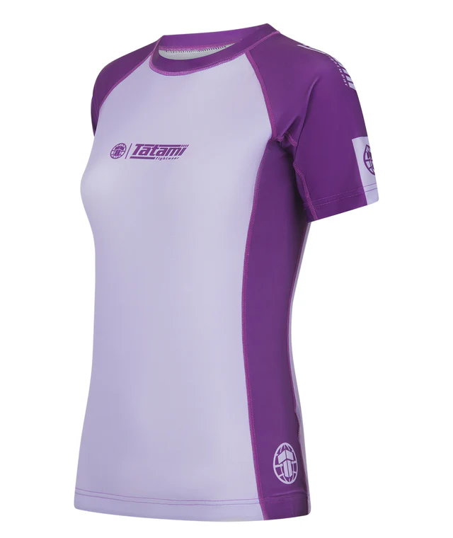 Rashguard de Mujer Tatami Contrast Berry Manga Corta