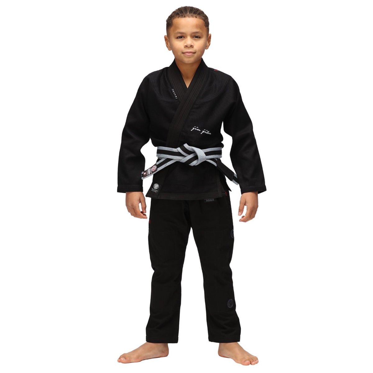 Gi de Jiu Jitsu para Niño Tatami Elements Superlite Negro