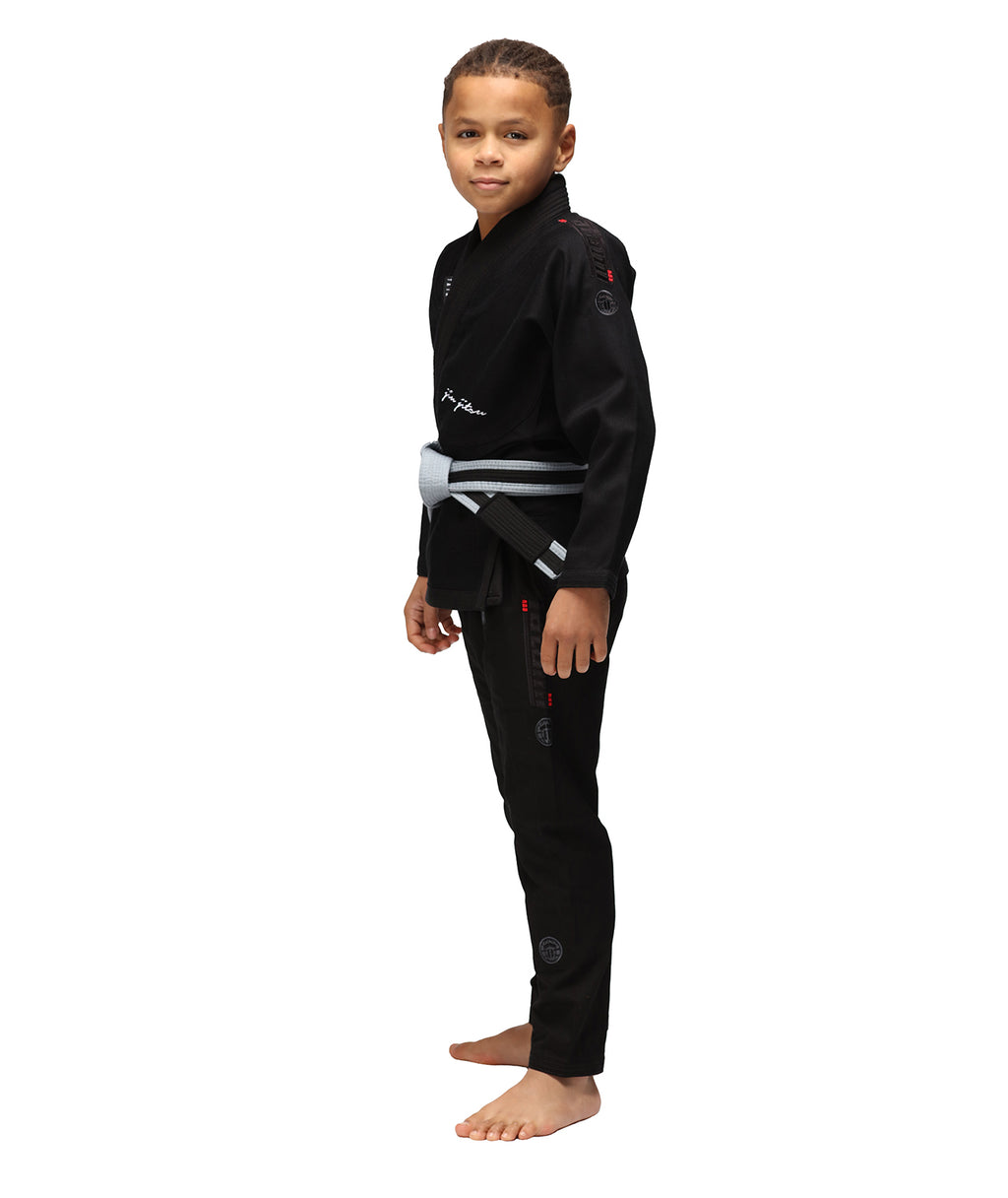 Gi de Jiu Jitsu para Niño Tatami Elements Superlite Negro