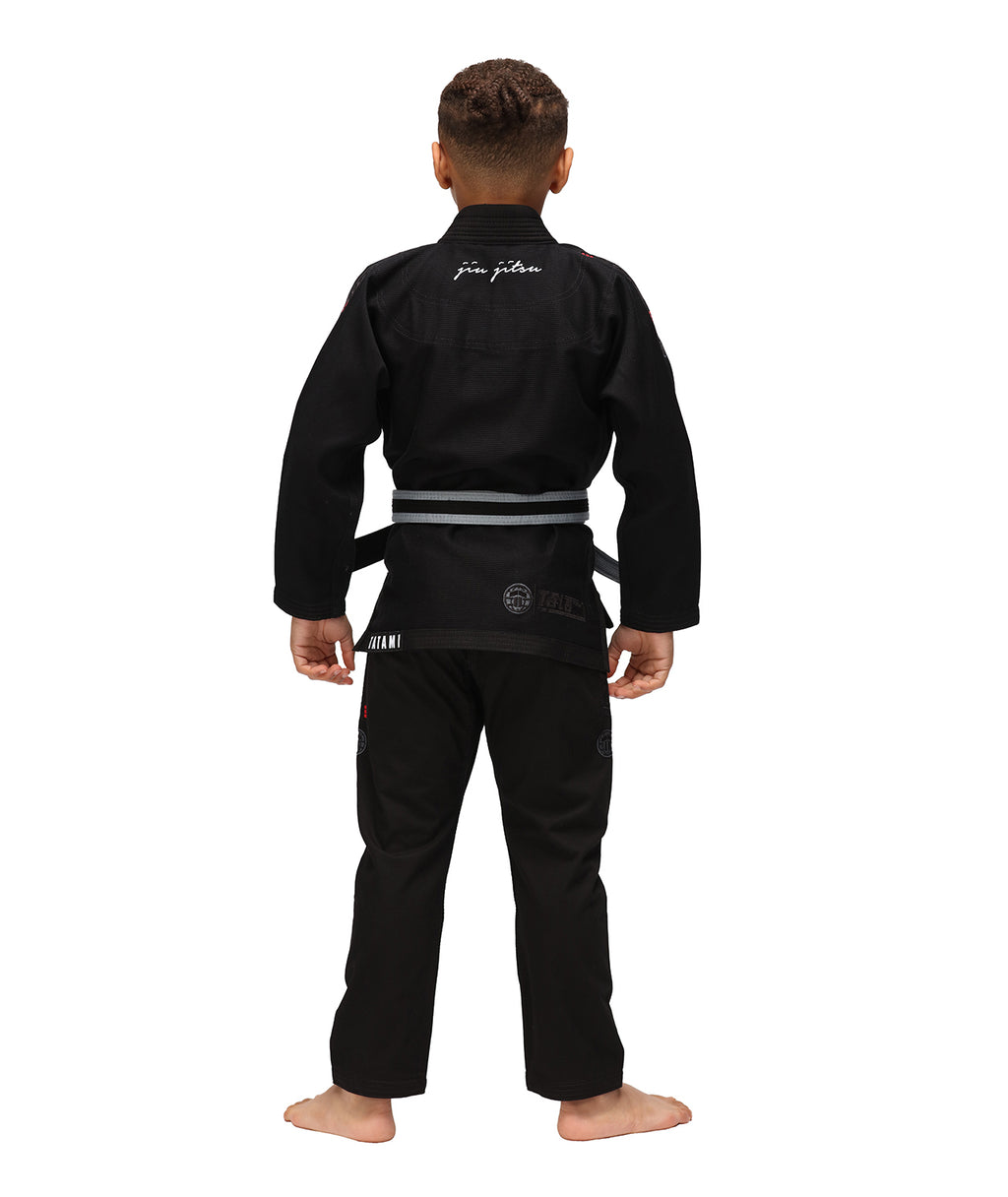 Gi de Jiu Jitsu para Niño Tatami Elements Superlite Negro