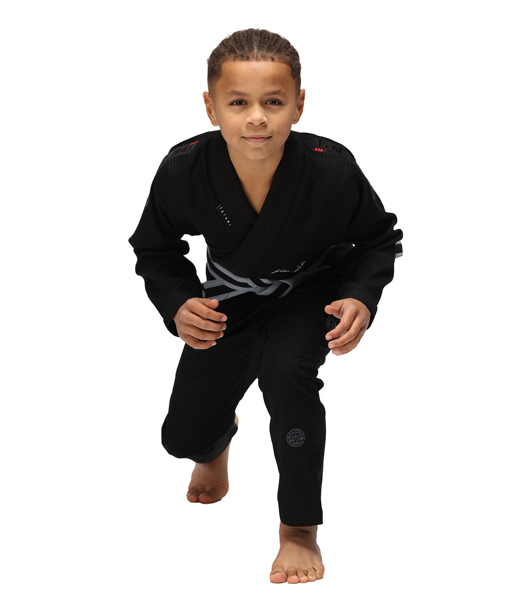Gi de Jiu Jitsu para Niño Tatami Elements Superlite Negro