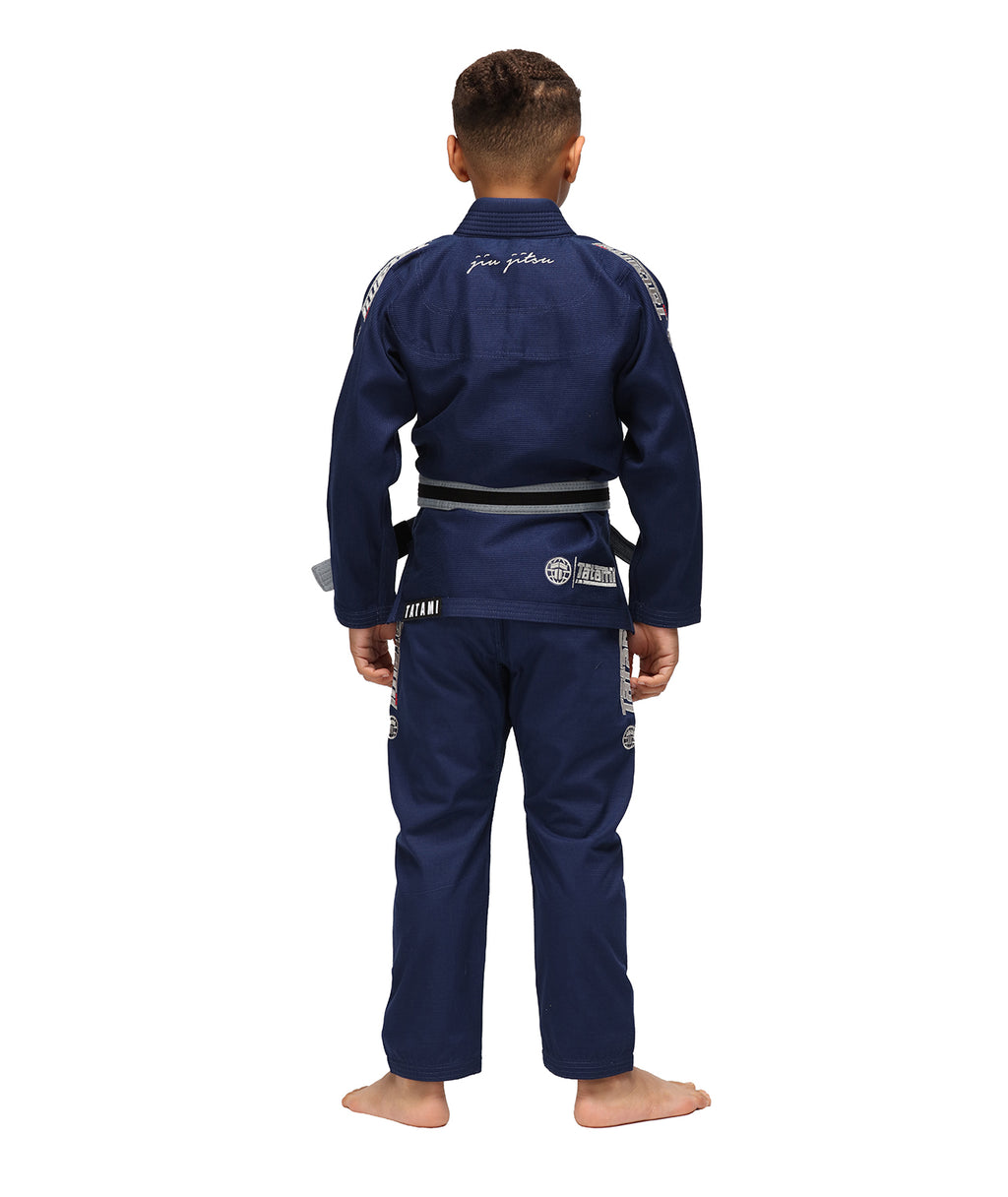 Gi de Jiu Jitsu para Niño Tatami Elements Superlite Azul Marino