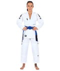 Gi de Mujer Para Jiu Jitsu Tatami Elements Superlite Blanco