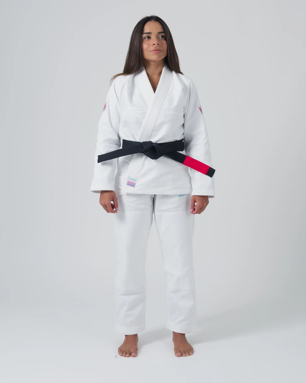 Gi de Mujer Para Jiu Jitsu Kingz Empowered White