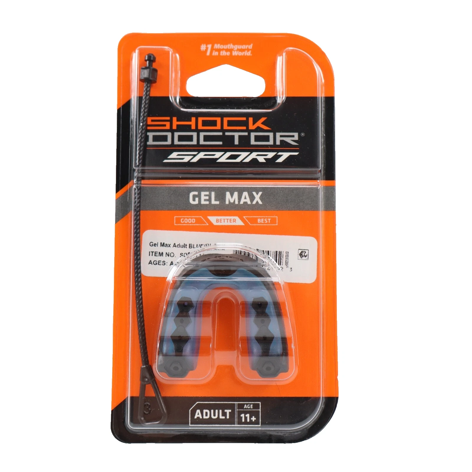 Protector Bucal Shock Doctor Gel Max Negro