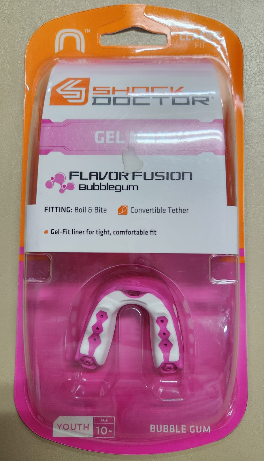 Protector Bucal de Niño Shock Doctor Gel Max Pink