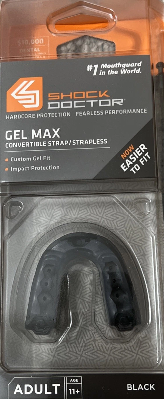 Protector Bucal Shock Doctor Gel Max Negro