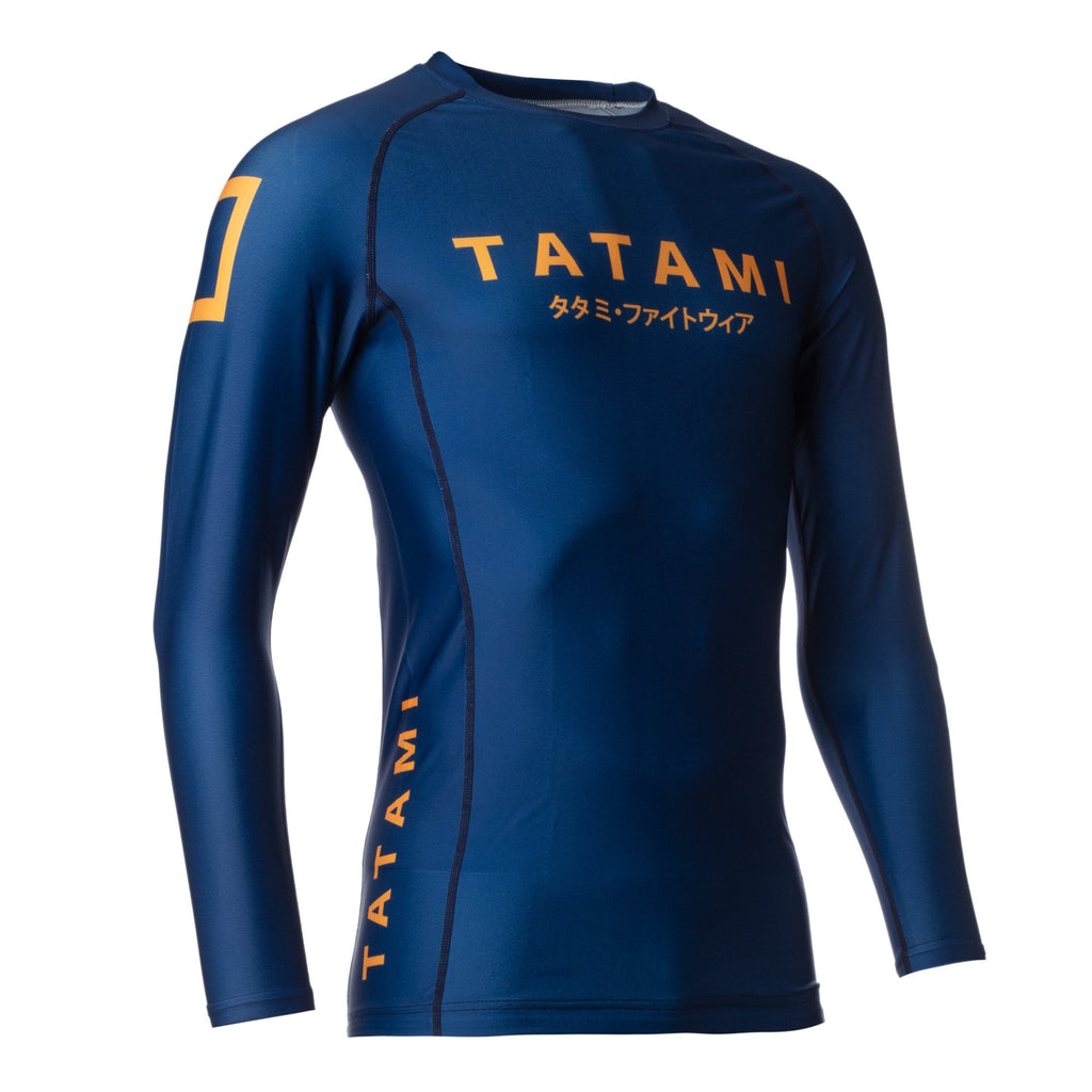 Rashguard Tatami Katakana Navy Manga Larga