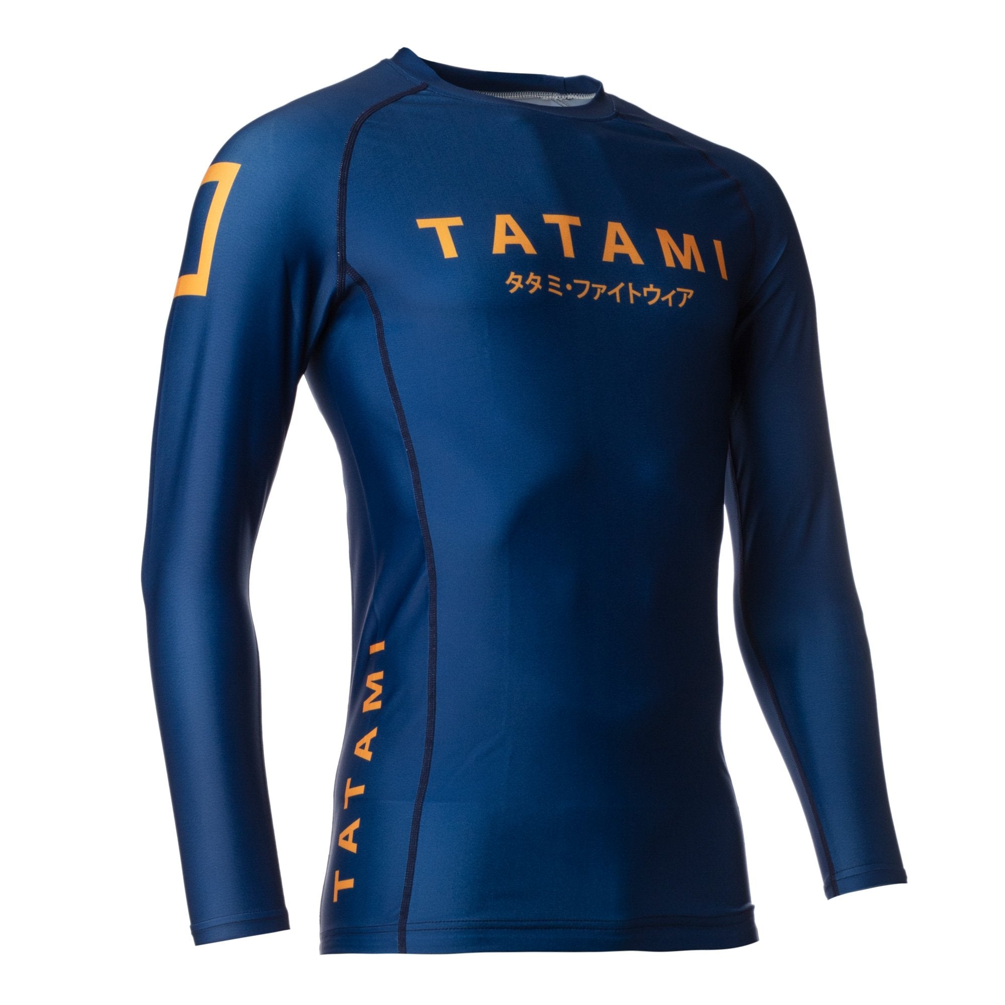 Rashguard Tatami Katakana Navy Manga Larga