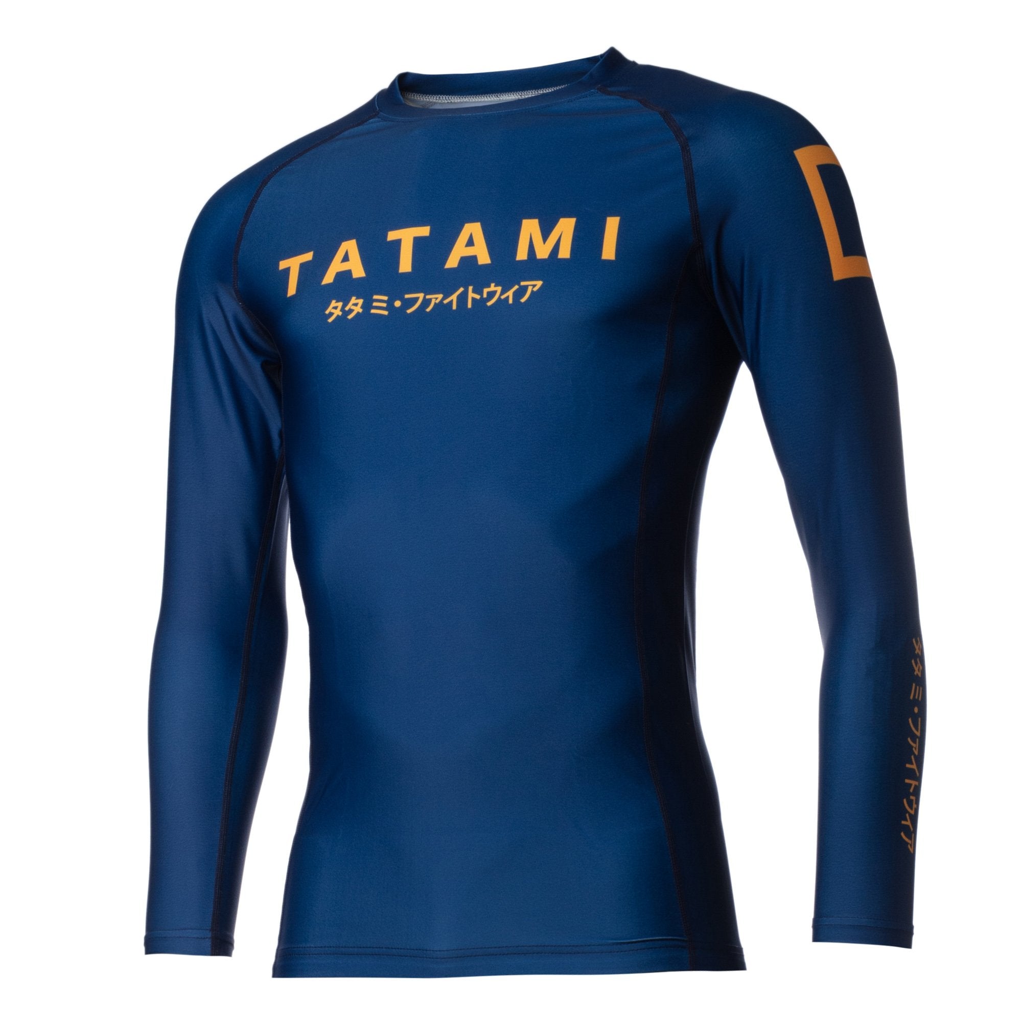 Rashguard Tatami Katakana Navy Manga Larga