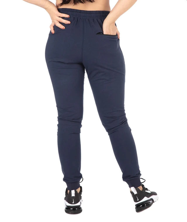 Joggers de Mujer Tatami Logo Azul Marino y Blanco