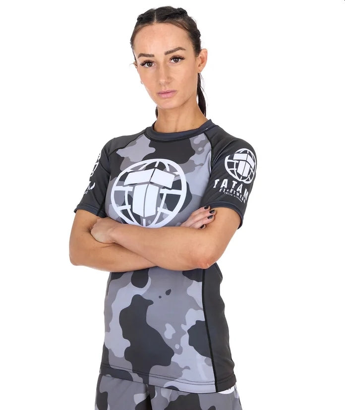 Rashguard de Mujer Tatami MTP Camo Gris