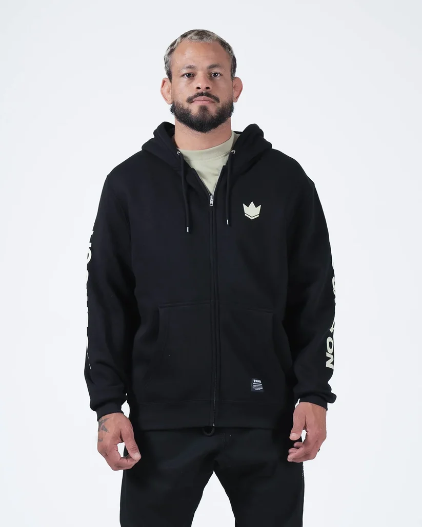 Sudadera Kingz No Days Off Zip Up - Negro
