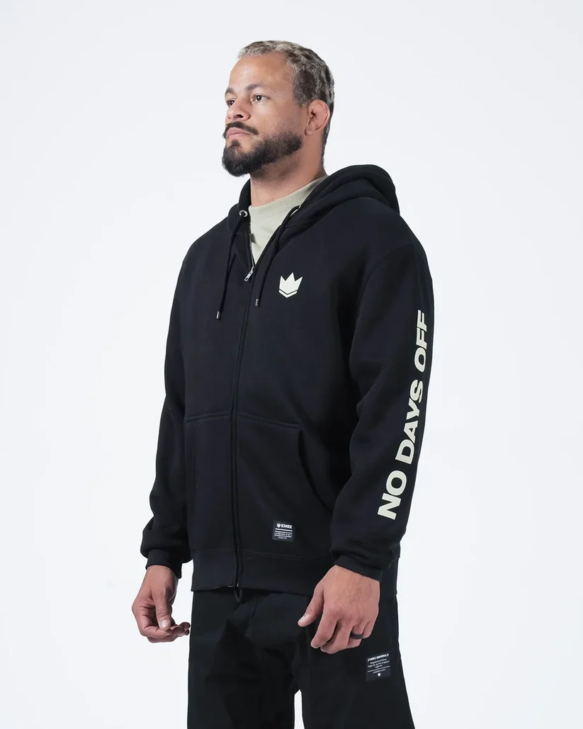 Sudadera Kingz No Days Off Zip Up - Negro