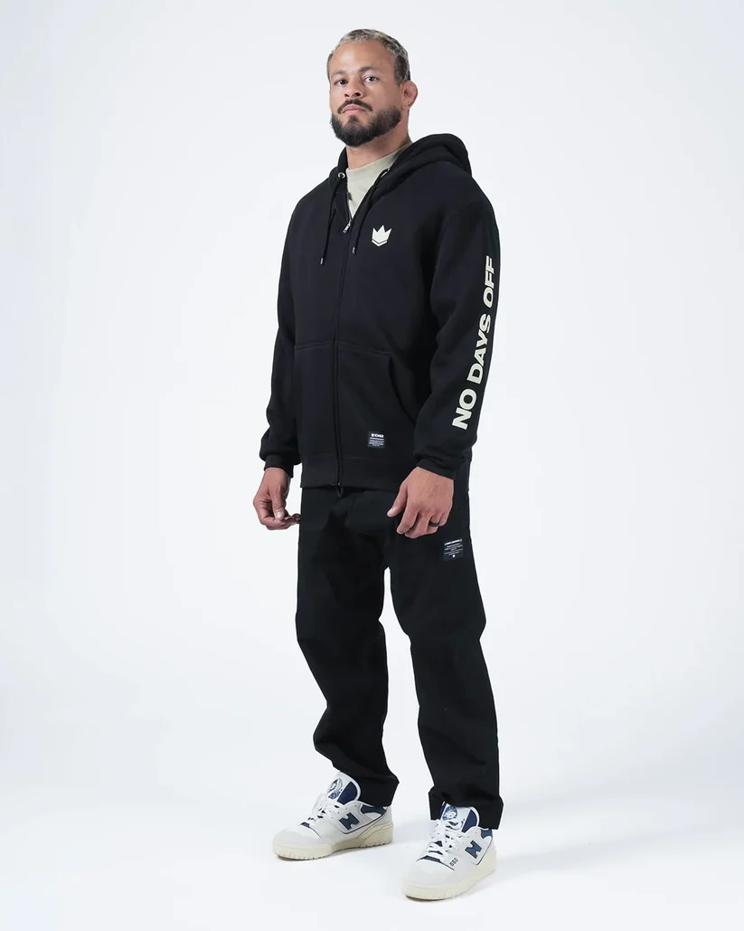 Sudadera Kingz No Days Off Zip Up - Negro
