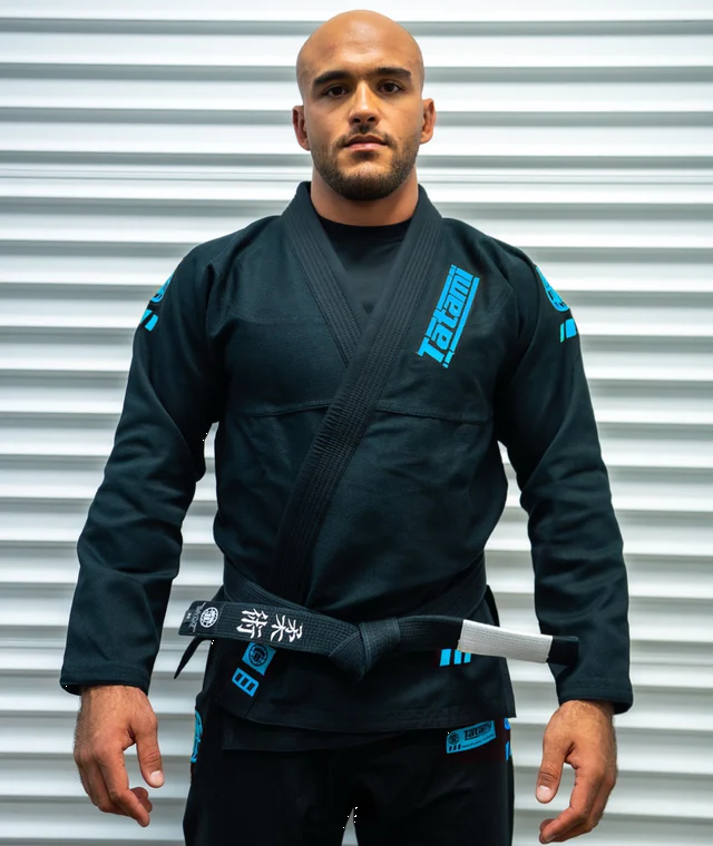 Gi de Jiu Jitsu Tatami Pro Series - Black & Sky Blue