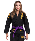 Gi de Mujer Para Jiu Jitsu Tatami Pro Series Black & Champion Gold