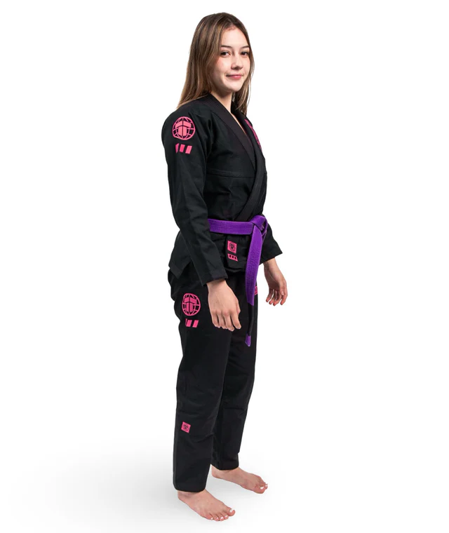 Gi de Mujer Para Jiu Jitsu Tatami Pro Series Black & Wild Rose