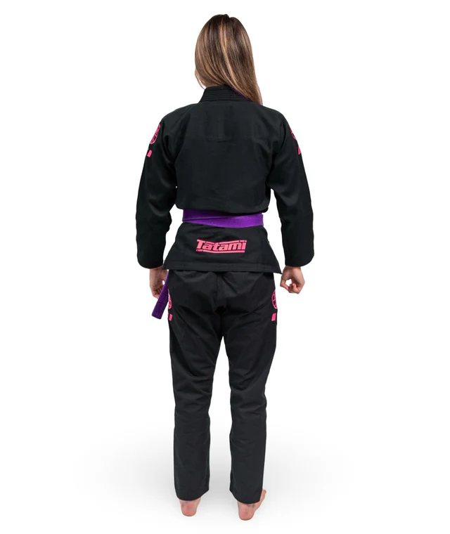 Gi de Mujer Para Jiu Jitsu Tatami Pro Series Black & Wild Rose