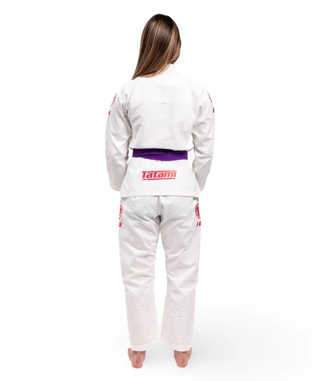 Gi de Mujer Para Jiu Jitsu Tatami Pro Series White & Wild Rose