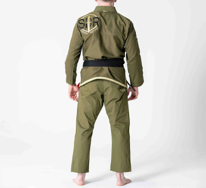 Gi de Jiu Jitsu Fuji Suparaito Sheepdog Response Verde Militar
