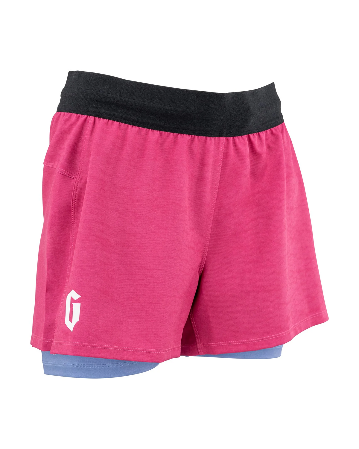 Pantaloneta de Mujer Gameness Tempest Lined - Rosado y Azul