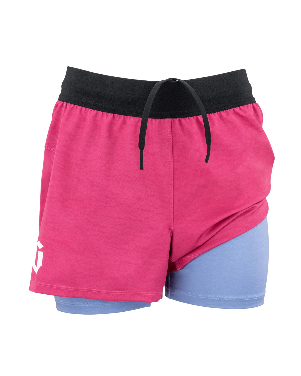Pantaloneta de Mujer Gameness Tempest Lined - Rosado y Azul