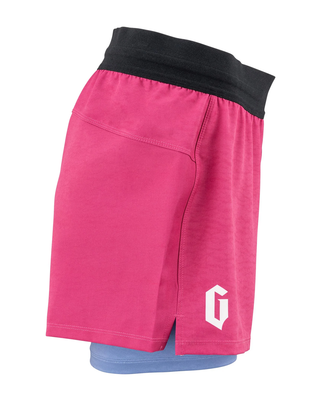 Pantaloneta de Mujer Gameness Tempest Lined - Rosado y Azul